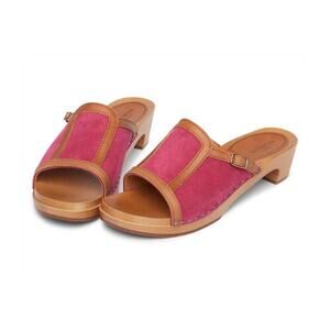 NEW Swedish Hasbeend Sophisticated Low Slip On Sandals Sz 38